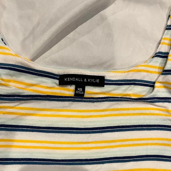 PACSUN KENDALL & KYLIE STRIPED TANK TOP XS - Picture 2 of 2